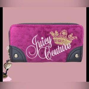 *new* Juicy Couture Key to Juicy Gusset Zip Around Large Wallet